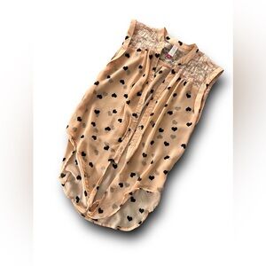 No Boundaries Button Front/Tie Front Top